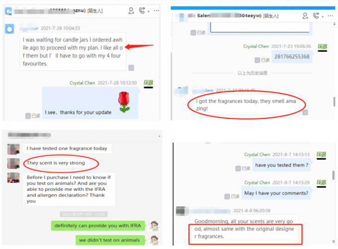 Fragranze popolari per candele da t&egrave; verde per fare candele altamente profumate 2